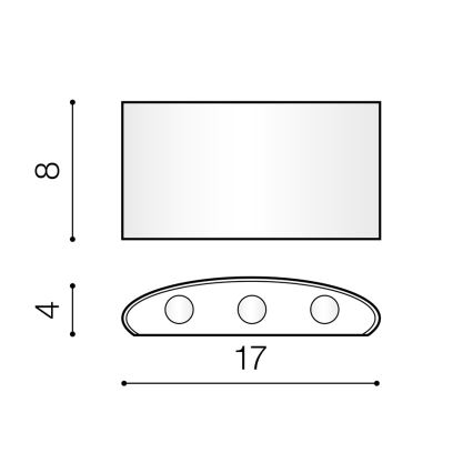 Azzardo AZ3484 - Applique murale extérieur GINNA 6xLED/1W/230V IP54