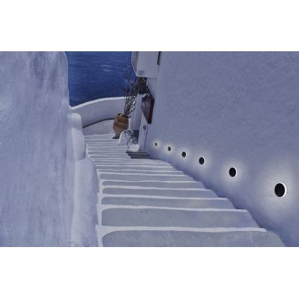 Azzardo AZ4464 - Luminaire intégré d'extérieur ALF LED/3W/230V IP67 gris