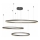 Azzardo AZ4707 - Suspension LED sur câble HALO LED/130W/230V noire