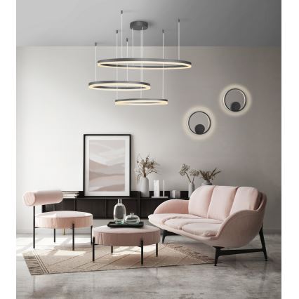 Azzardo AZ4707 - Suspension LED sur câble HALO LED/130W/230V noire