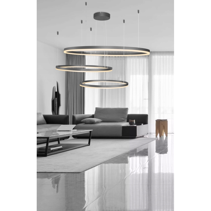 Azzardo AZ4707 - Suspension LED sur câble HALO LED/130W/230V noire