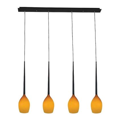 Azzardo - Verre de rechange pour lustre IZZA - AMBER Ø 13 cm
