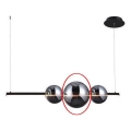 Azzardo - Verre de rechange pour suspension SANDRA noir/chrome - grand d. 22 cm