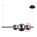 Azzardo - Verre de rechange pour suspension SANDRA noir/chrome - petit d. 15 cm