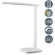 B.K. Licht 1005 - Lampe de table tactile à intensité variable avec USB LED/5W/230V blanc