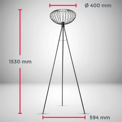 B.K. Licht 1470 - Lampadaire RETRO 1xE27/40W/230V