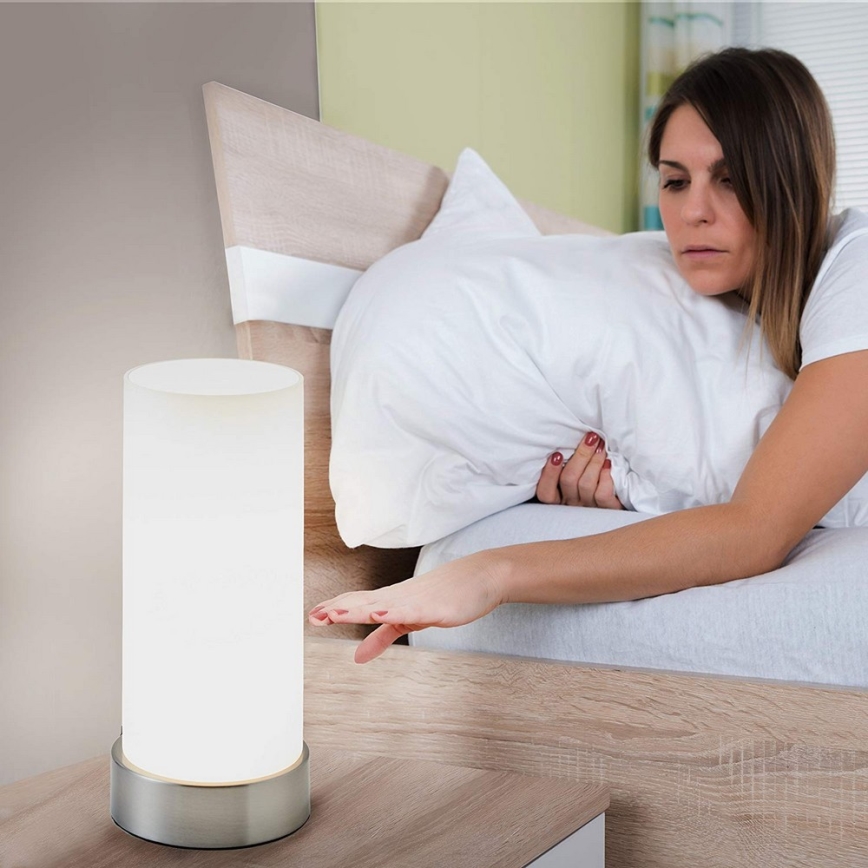 B.K. Licht BKL 1094 - Lampe de table avec détecteur 1x E14/40W/230V