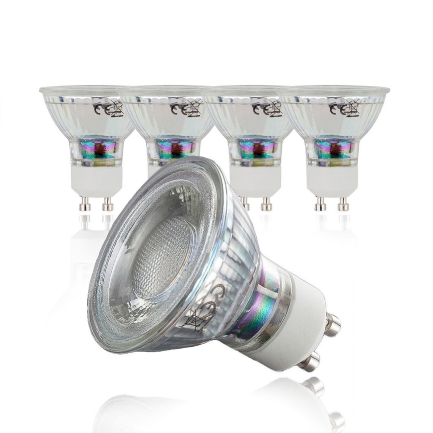 B.K.Licht - Lot de 5 ampoules LED GU10/5W/230V 3000K