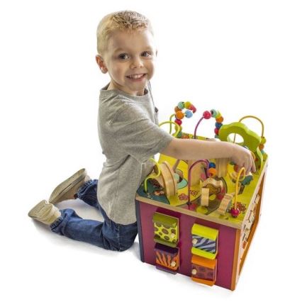 B-Toys - Cube interactif Zoo figuier caoutchouc