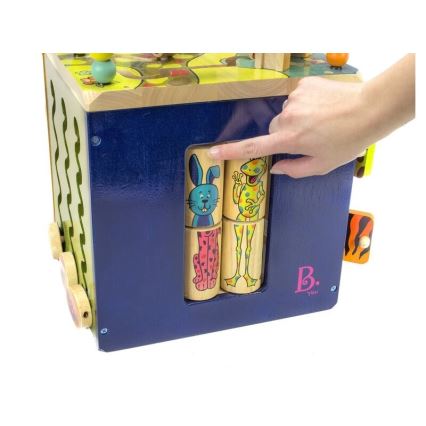 B-Toys - Cube interactif Zoo figuier caoutchouc