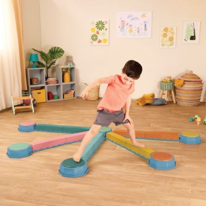 B-Toys - Pierres d'équilibre pour enfants BALANCE & HOP 6 pcs
