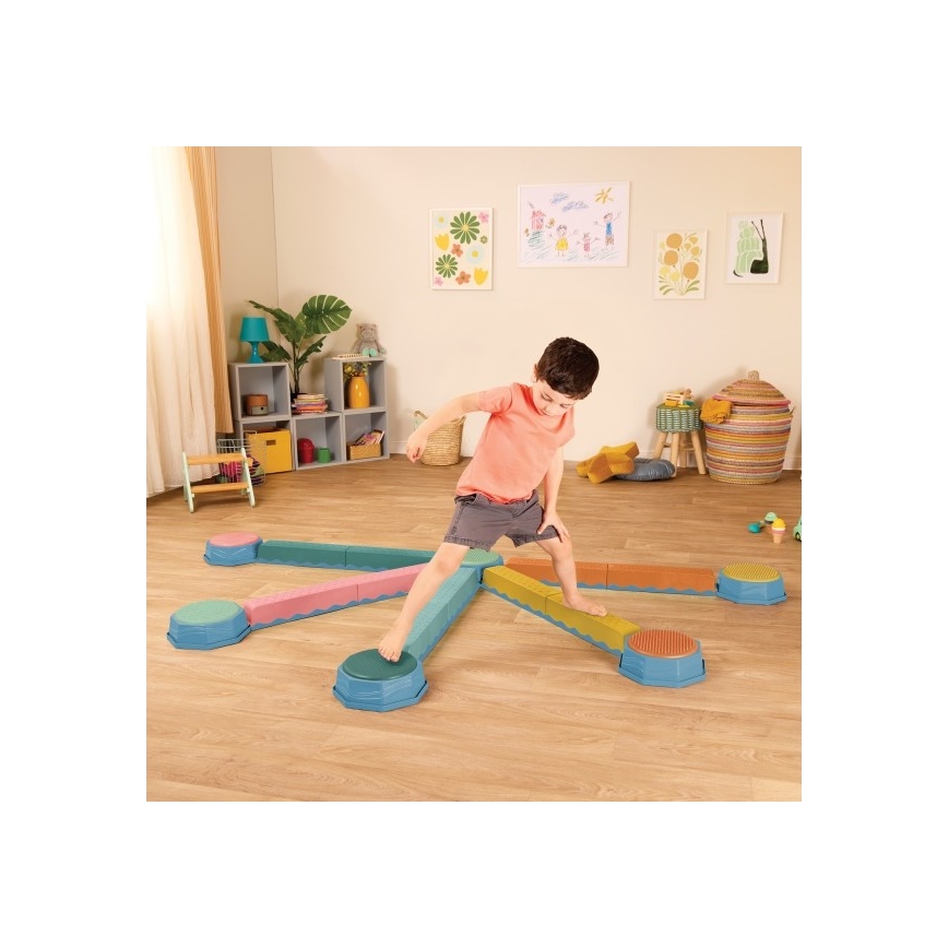 B-Toys - Pierres d'équilibre pour enfants BALANCE & HOP 6 pcs