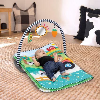 Baby Einstein - Tapis de jeu pour bébé BUSY BARNYARD 4xAA