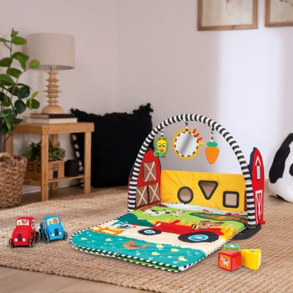 Baby Einstein - Tapis de jeu pour bébé BUSY BARNYARD 4xAA