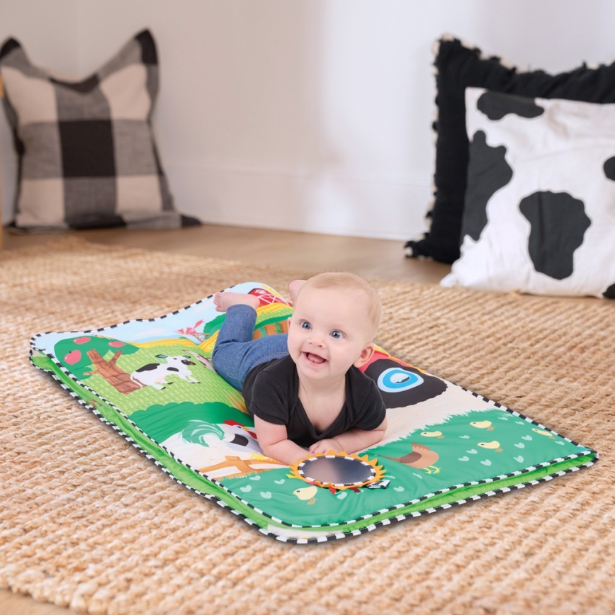 Baby Einstein - Tapis de jeu pour bébé BUSY BARNYARD 4xAA
