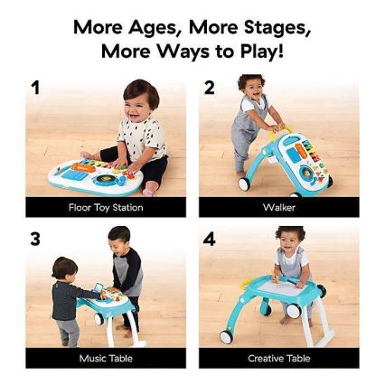 Baby Einstein - Trotteur avec activités 4en1 MUSICAL MIX ‘N ROLL 3xAA