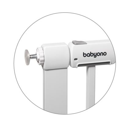 BabyOno - Barrière de sécurité 75-96 cm blanche
