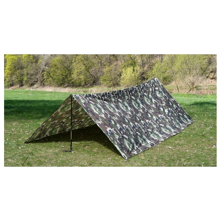 Bache militaire Camouflage CE polyvalente imperméable 3x3 m