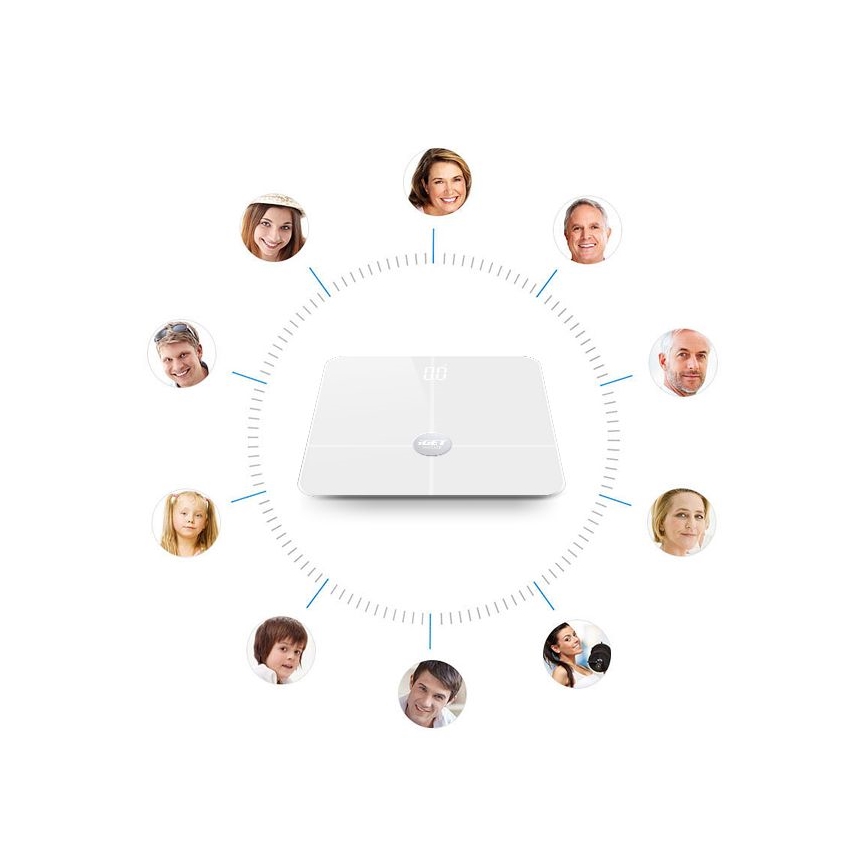 Balance connectée 3xAAA Bluetooth