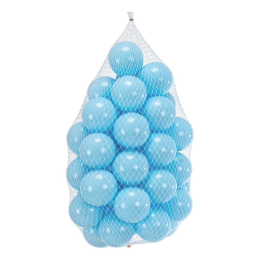 Balles de jeu en plastique 50 pcs d. 7 cm bleu