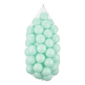 Balles de jeu en plastique 50 pcs d. 7 cm menthe