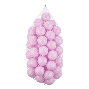 Balles de jeu en plastique 50 pcs d. 7 cm rose