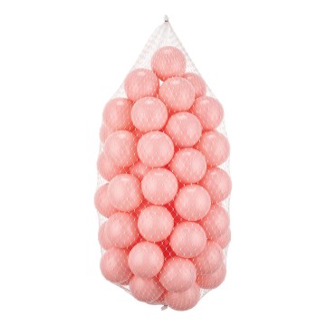 Balles de jeu en plastique 50 pcs d. 7 cm rose