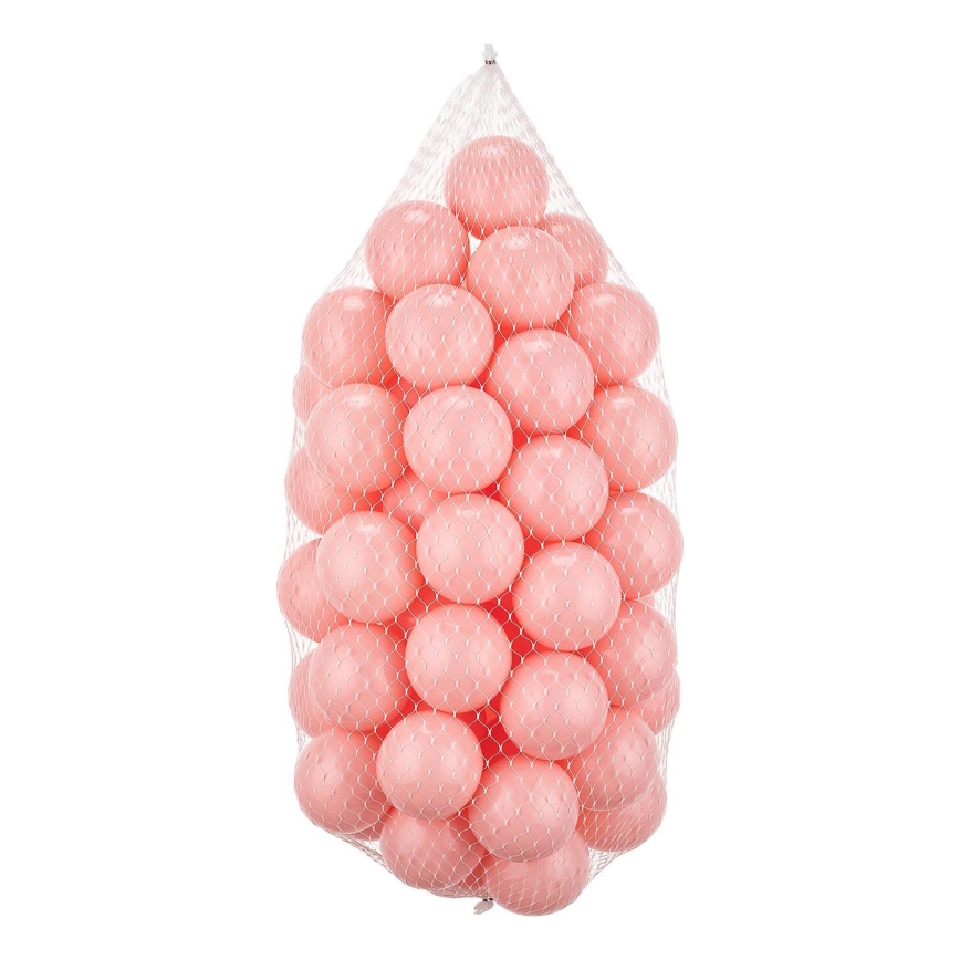 Balles de jeu en plastique 50 pcs d. 7 cm rose