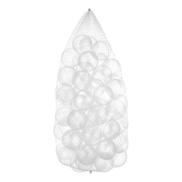 Balles de jeu en plastique 50 pcs d. 7 cm transparent