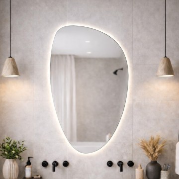 Baltica Design - Miroir mural LED pour salle de bains à rétroéclairage STONE FLUID LED/15W/230V 4500K 92x55 cm IP65