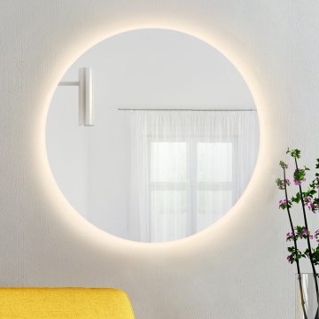 Baltica Design - Miroir mural LED pour salle de bains, rétroéclairé BRIGHT LED/15W/230V 3000K Ø 80 cm IP65