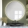 Baltica Design - Miroir mural LED rétroéclairé BRIGHT, 15 W / 230 V, 3000 K, Ø 100 cm, IP65, noir