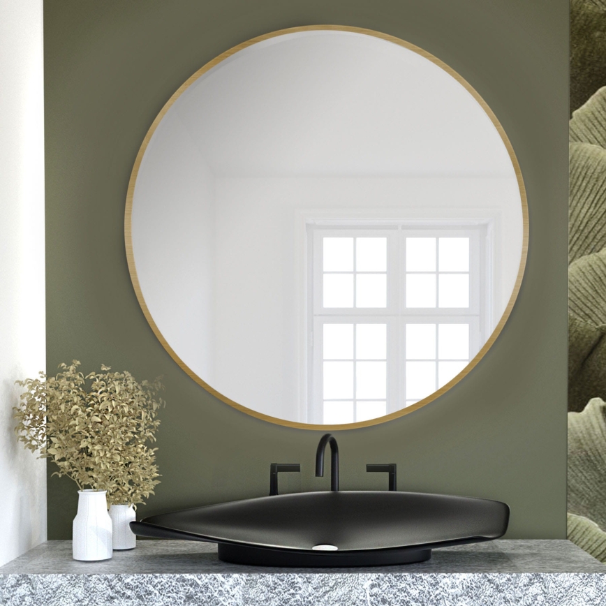 Baltica Design - Miroir mural TINY BORDER Ø 60 cm doré