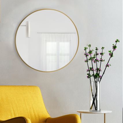 Baltica Design - Miroir mural TINY BORDER Ø 60 cm doré