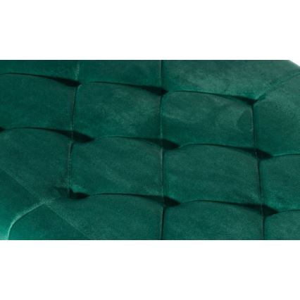 Banc capitonné SALIBA 50x97 cm doré/vert