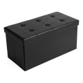 Banc en cuir SULTAN noir