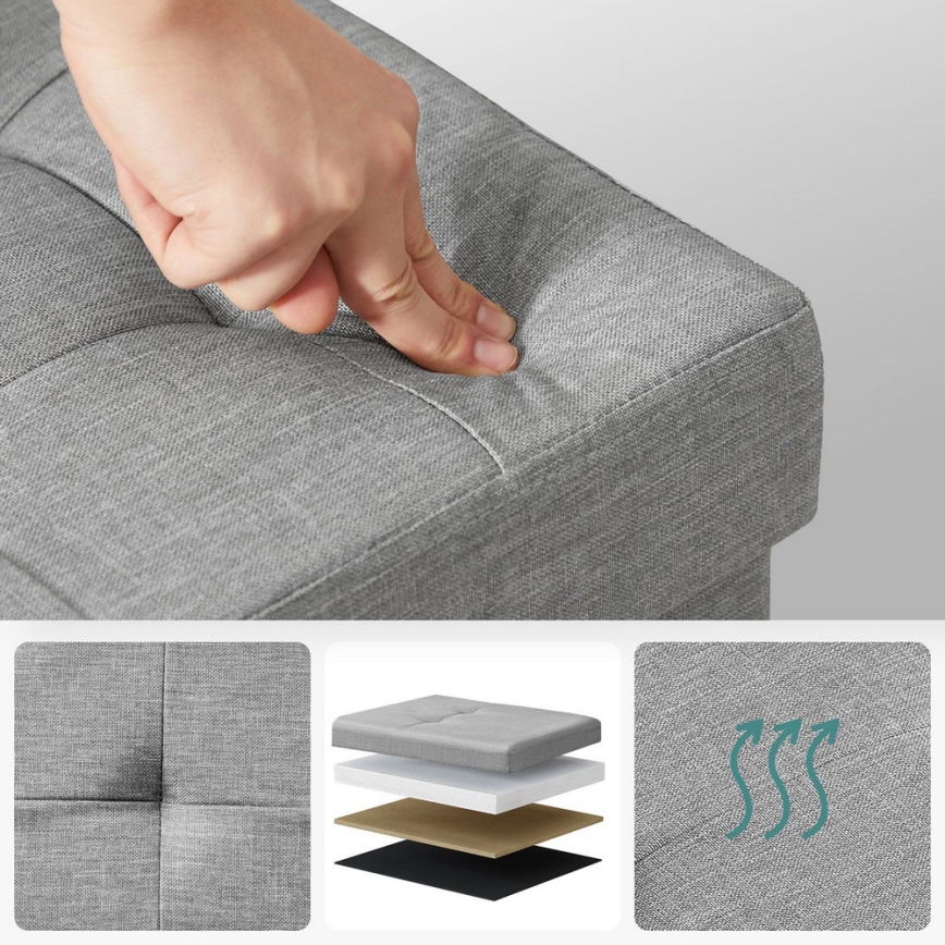 Banc SULTAN gris clair