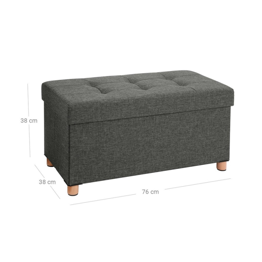 Banc SULTAN gris foncé