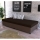 Banquette-lit rembourrée avec coffre de rangement CORY 80x200 marron