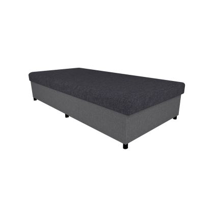 Banquette rembourrée CORY 80x200 avec coffre de rangement, gris