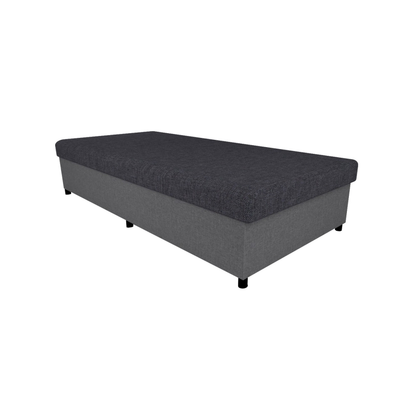 Banquette rembourrée CORY 80x200 avec coffre de rangement, gris