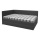 Banquette‑lit rembourrée ARLY 110 x 200 cm, tête réversible (gauche/droite) — anthracite/blanc