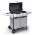 Barbecue à gaz 4 brûleurs en acier inoxydable