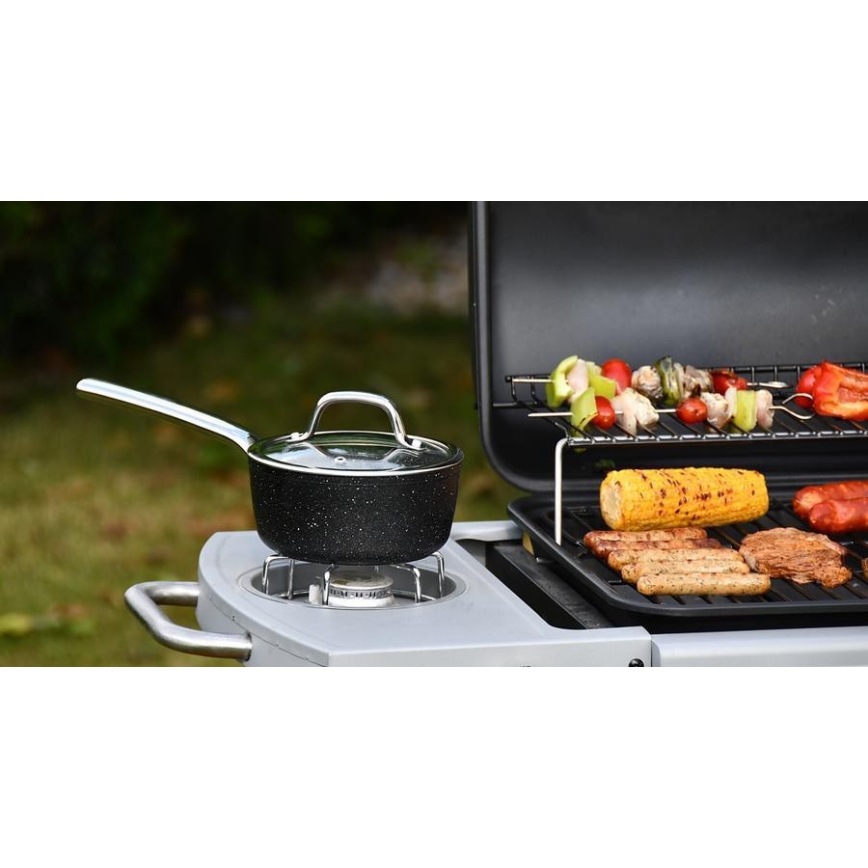 Barbecue à gaz 4 brûleurs en acier inoxydable