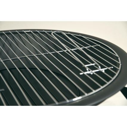 Barbecue au bois portatif avec grille 48 cm