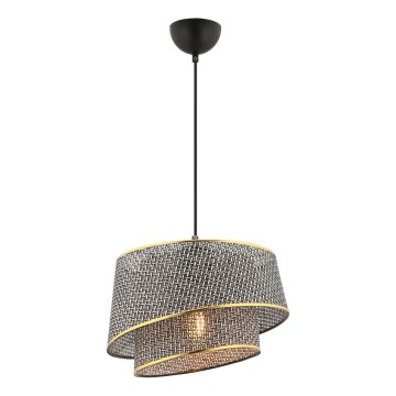 BARETTE Suspension 1xE27/60W/230V Gris/Doré