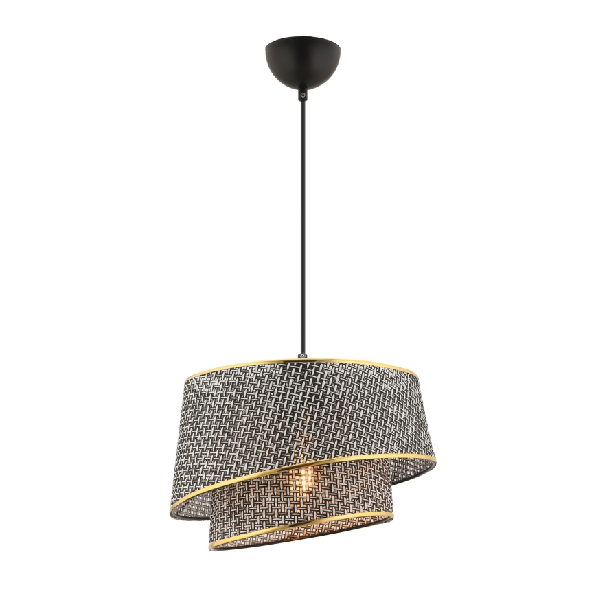 BARETTE Suspension 1xE27/60W/230V Gris/Doré
