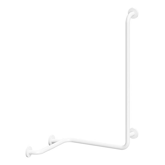 Barre d'appui pour douche 66x118 cm blanche
