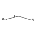 Barre d'appui pour douche 71 x 8 cm, acier inoxydable, finition argentée