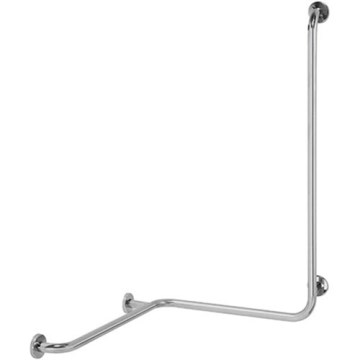 Barre de maintien pour douche 58 x 118 cm, inox finition argentée